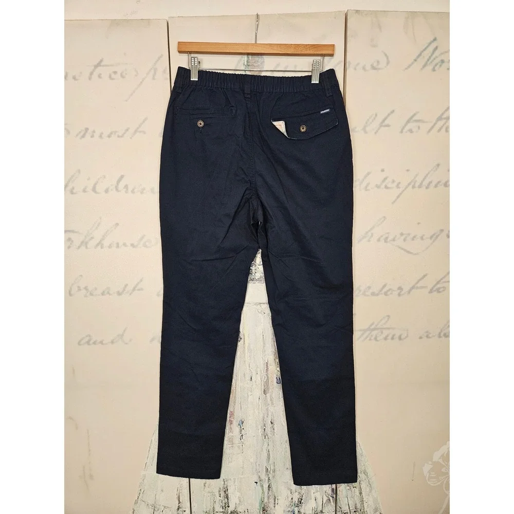 Chubbies Mens Navy Blue The Armadas Original Stretch Twill Pants Small